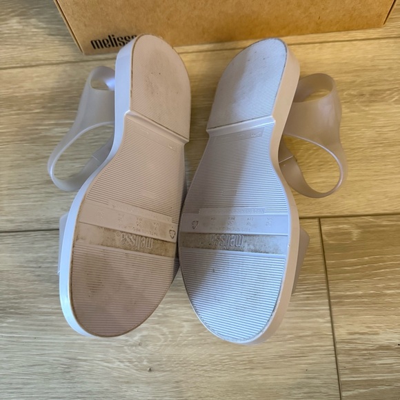 Melissa Sandals lilac pearl blue Purple iridescent shoes strappy y2k sz 7 - Picture 10 of 12